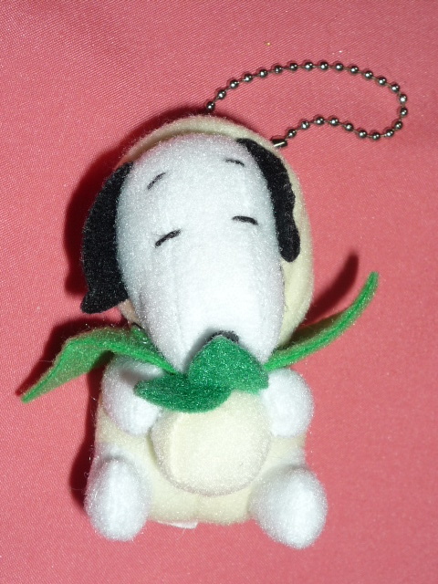 ☆激レア!カワイイ♪ 果物持った スヌーピー 着ぐるみぬいぐるみキーチェーン☆拍卖