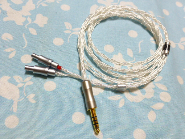 SENNHEISER HD800 HD820 Cascade 4N純銀撚り線 八芯 ブレイド編み 140cm 4.4mm5極 ( 2.5mm4極 3.5mm3極 カスタム可) HD800S Campfire Audio拍卖