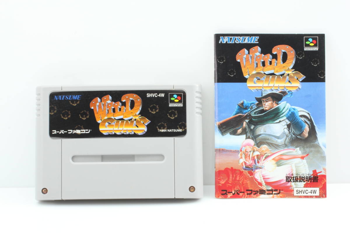 SFC スーパーファミコンソフト WILD GUNS ワイルドガンズ ソフト + 取扱説明書 #TRTG000210拍卖