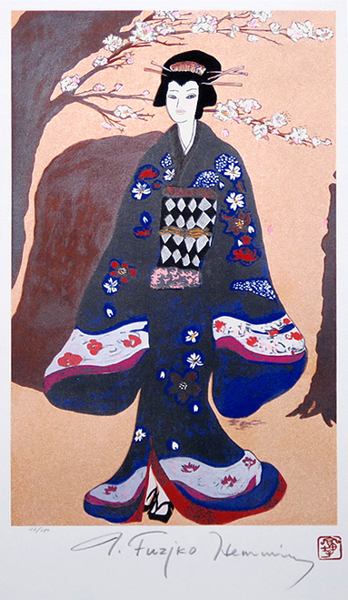 フジ子・ヘミング(お江戸でござる ベルリン)シルクスクリーン 真性保証 Acre拍卖