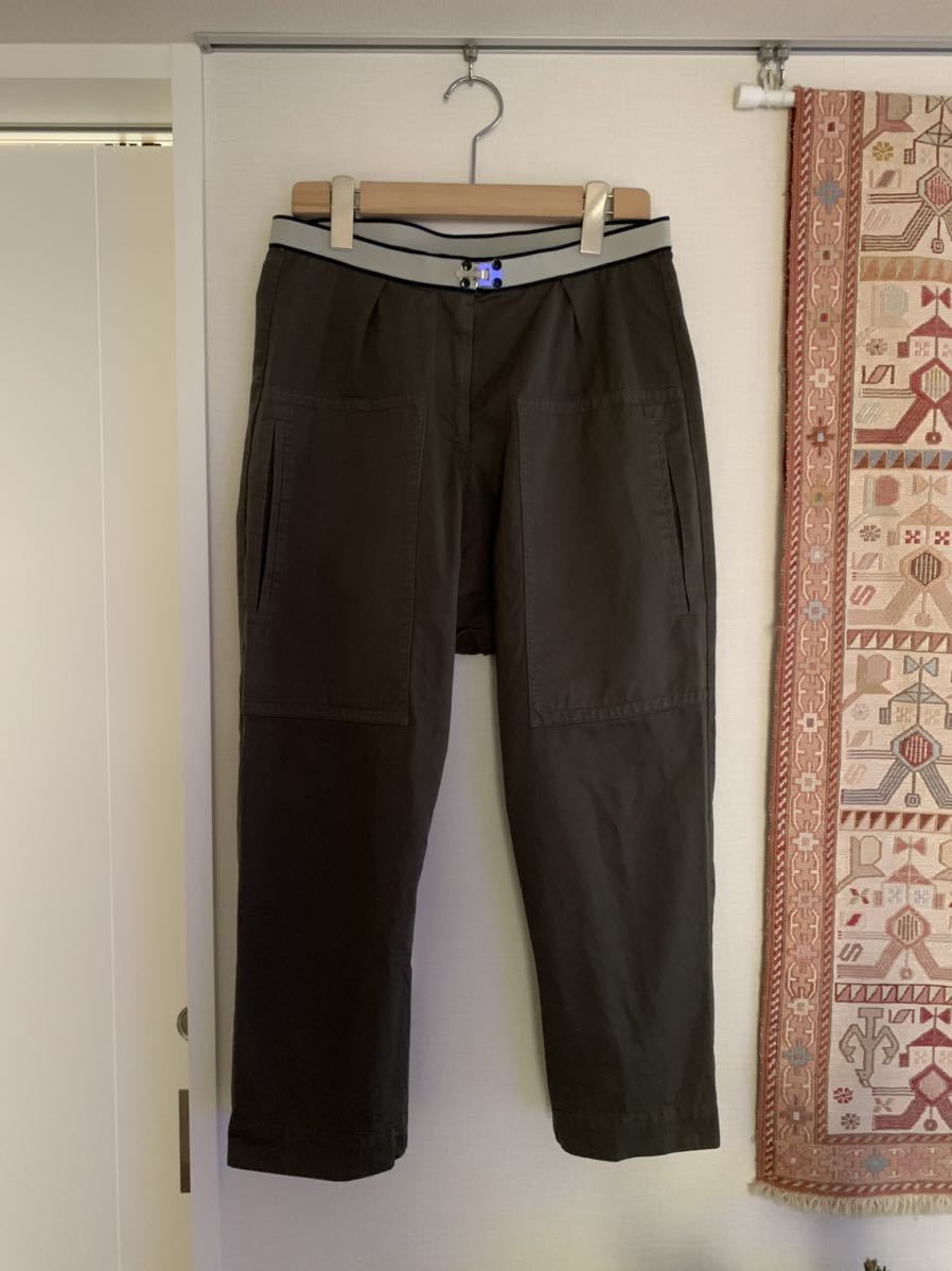 マルニ コットン カーキ パンツ ミリタリーパンツ 綿 MARNI ボトムス グリーン カーゴパンツ ☆拍卖