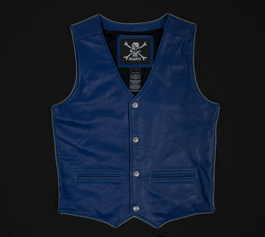 【ラスト】シンプルベストブルー サイズS拍卖