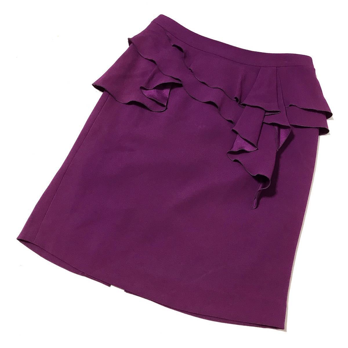 PINKY&DIANNE フリル スカート サイズ38 マゼンタ ピンキー&ダイアン レディース COUP DE CHANCE INTERPLANET CITRUS NOTES fl007拍卖