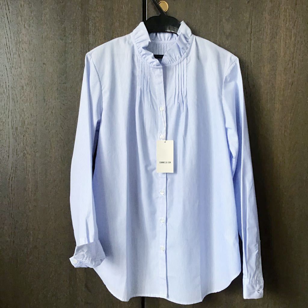 コムサイズ♪定形外350円♪絶対気に入る♪ロング丈♪素敵デザイン♪新品タグ♪極細ストライプS拍卖