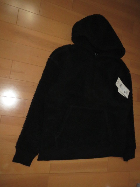 送料無料発送 特価即決 PIPING HOT FUTURE ボアフリース オーバーサイズパーカー XL BLACK 正規品 新品未使用 タグ付き(撮影,採寸の為開封)拍卖