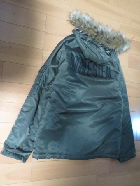 送料無料発送 DOUBLE STEAL ダブルスティール Militaly Field Jacket 中綿入り ファージャケット 正規品 美品 Mサイズ(大きめ) 拍卖