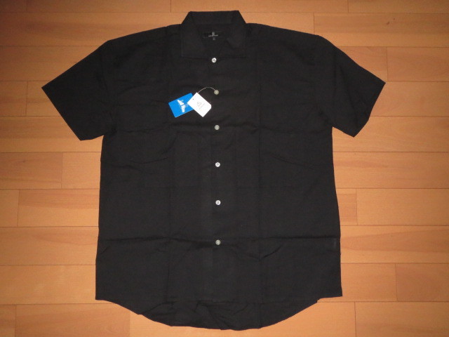 送料無料発送 オーバーサイズ ビッグシルエット ナチュラル綿麻ビッグシャツ XL 2XL BLACK 正規品 新品未使用 タグ付(撮影,採寸の為開封)拍卖