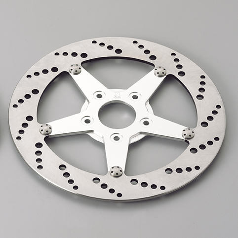 カスタムテック Kustom tech 11.5インチ ドリルドディスクブレーキ フロント用 99年まで 右側用 ハーレー ショベル ツインカム ソフテイル拍卖