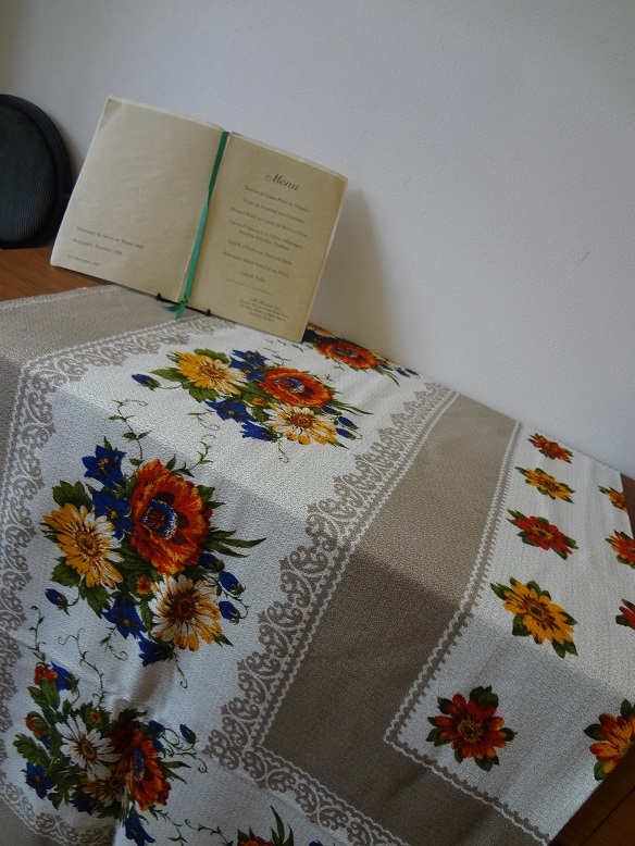 □□□ ドイツ/ビンテージ/お花模様/変わり織 × テーブルクロス/GERMANY! □□□拍卖