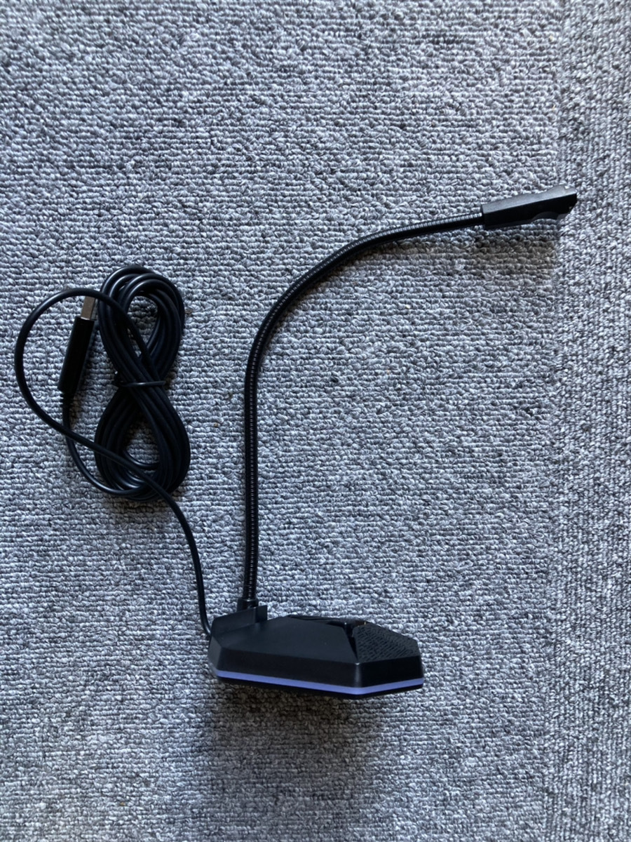未使用新品 USBマイク XIAOKOA PCマイク ミュート機能 グースネック PS4 全指向性 Skype 通話 ライブ配信 ゲーム実況 【送料800円から】拍卖