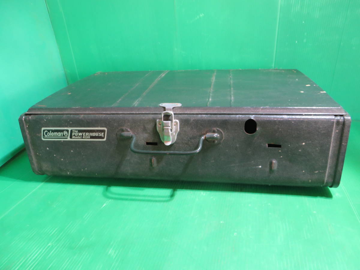 Z1449■Coleman ツーバーナー&スタンド 台付 413H 95年1月 中古 引取可拍卖