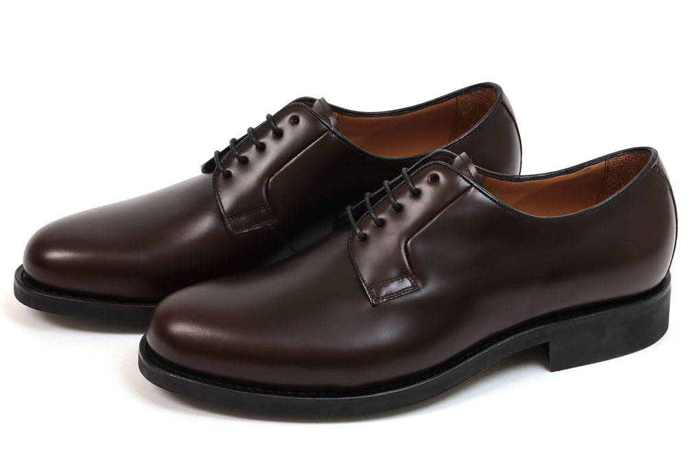 新品-YA341- ヤンコ プレーントゥ ボルドー 6.5 (25.0cm) YANKO拍卖