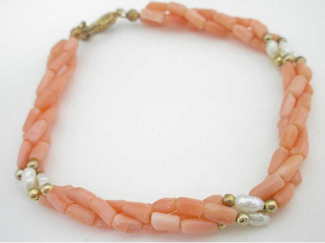 【TOP】珊瑚 サンゴ ブレスレット ルース 根付 d504.拍卖