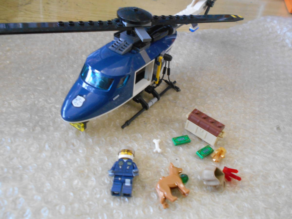 LEGO 60009 ポリスヘリコプターのドロボウついせき より ヘリコプター 他 組立済み 現状品渡し拍卖