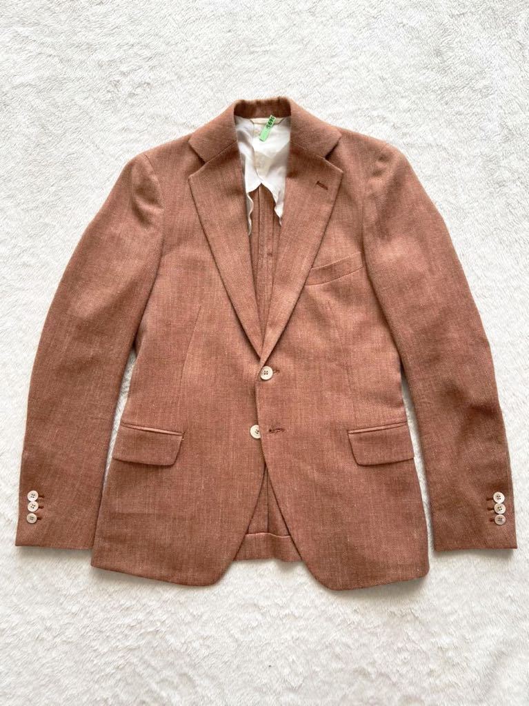 春夏 LE VERNEUIL size34 TOMORROWLAND x m's braque ル ヴェルヌイユ メンズ ジャケット ブレザー シルクリネン エムズブラック拍卖