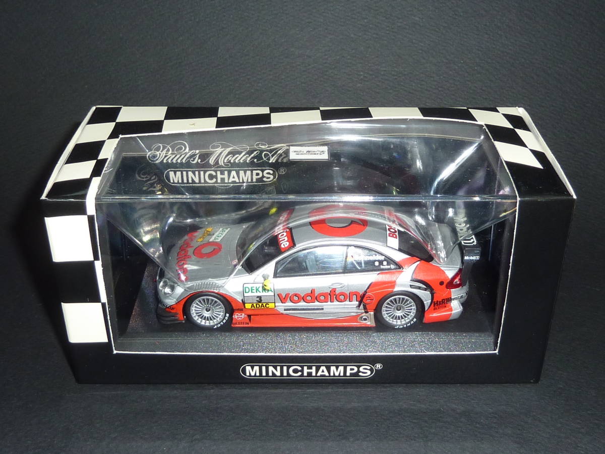 希少絶版 PMA ミニチャンプス MINICHAMPS 1/43 メルセデス CLK DTM 2003 ベンツ Team AMG vodafone ボーダフォン Mercedes Benz CLK #3拍卖
