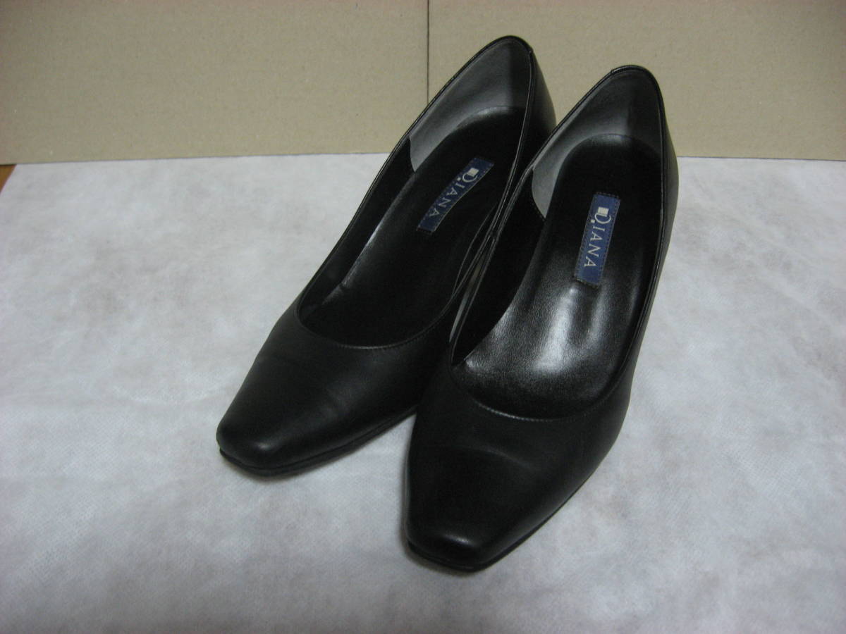 ◆美品!ダイアナの定番系パンプス黒22.5cm◆TS拍卖