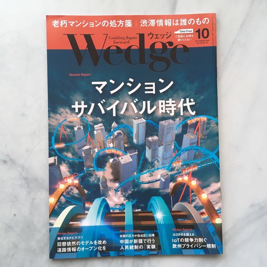 ウエッジ Wedge 2018年10月号 マンションサバイバル時代 老朽マンションの処方箋 JR拍卖