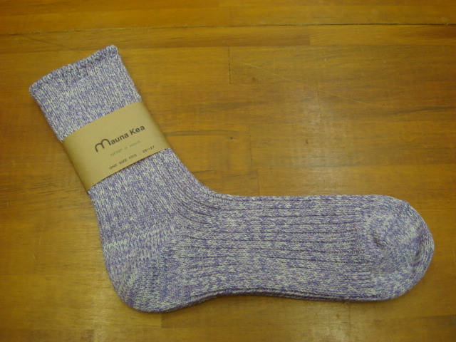 新品Mauna Kea(マウナケア)ソックス ローゲージパステルリブ LADIES Grape拍卖