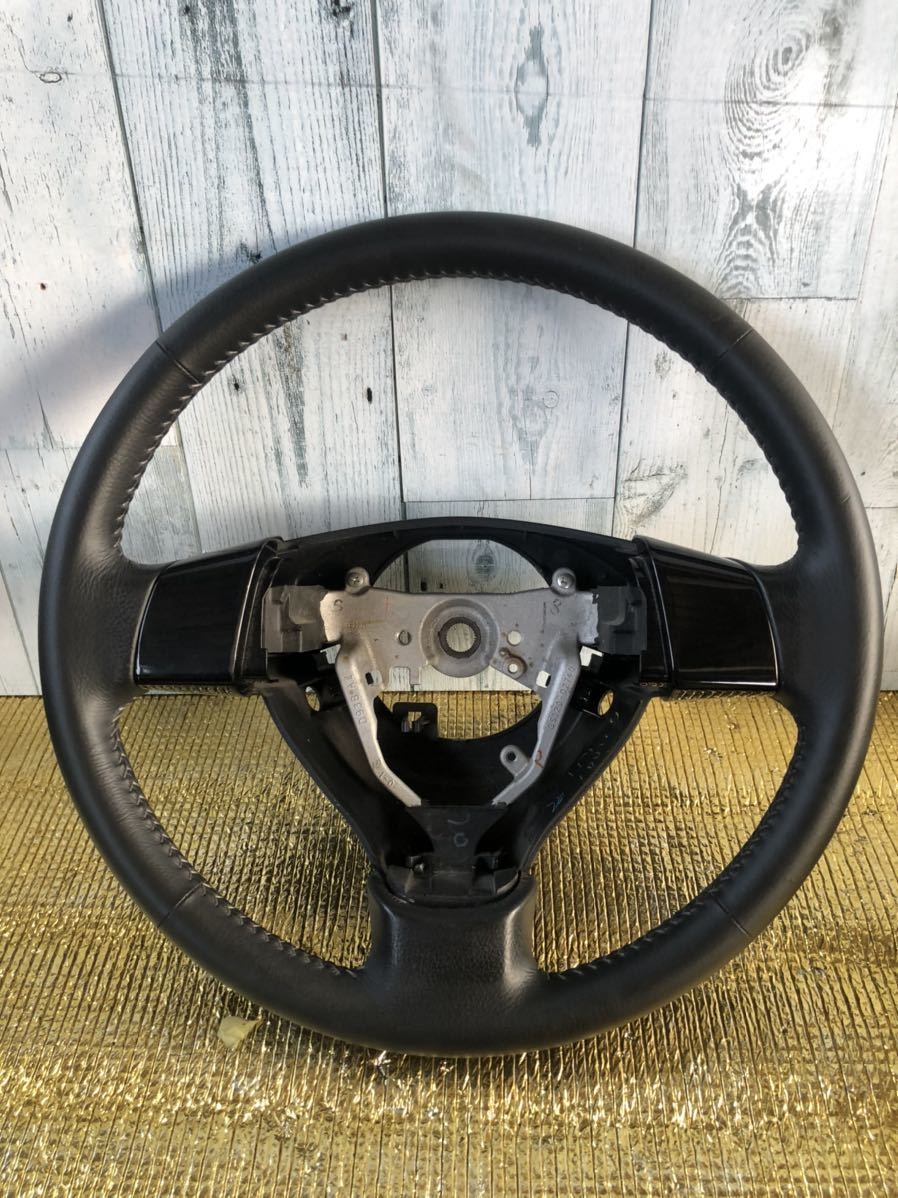 1304:タント タントカスタム L375S L385S レザーステアリング ハンドル拍卖