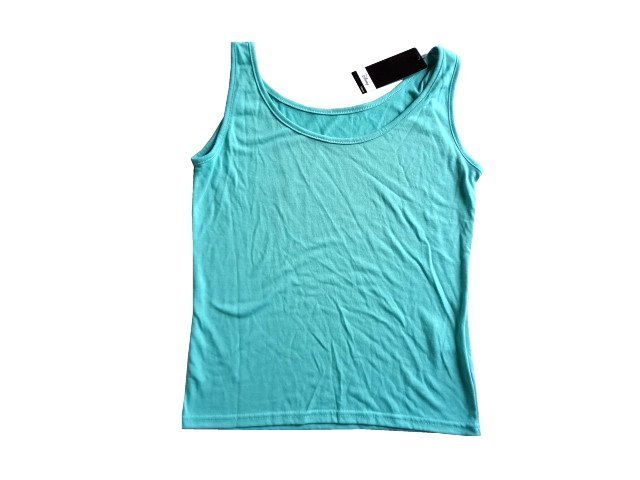 新品 Disney ディズニー タンクトップ 無地 グリーン 緑 M レディース拍卖