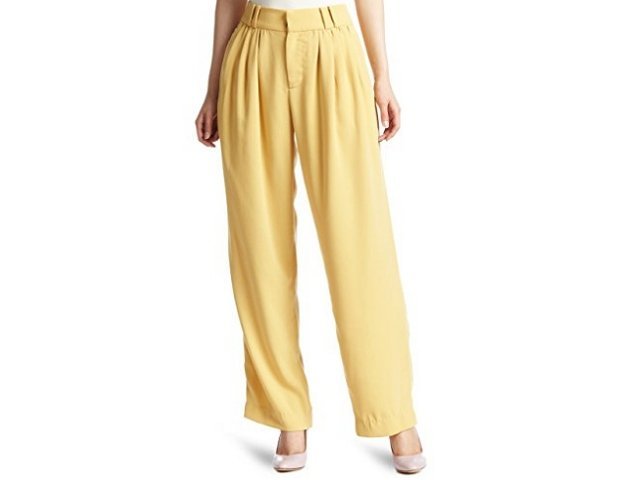 新品 定価15540円 クルーン ア ソング CROON A SONG ワイドパンツ 黄 イエロー 36 S~M クルーンアソング 拍卖