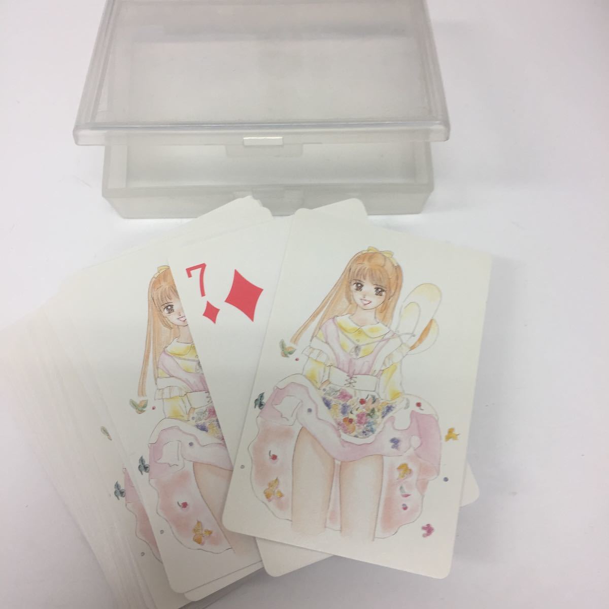 19574-1 0425Y 詳細不明 トランプ 女の子 手描きイラスト?拍卖