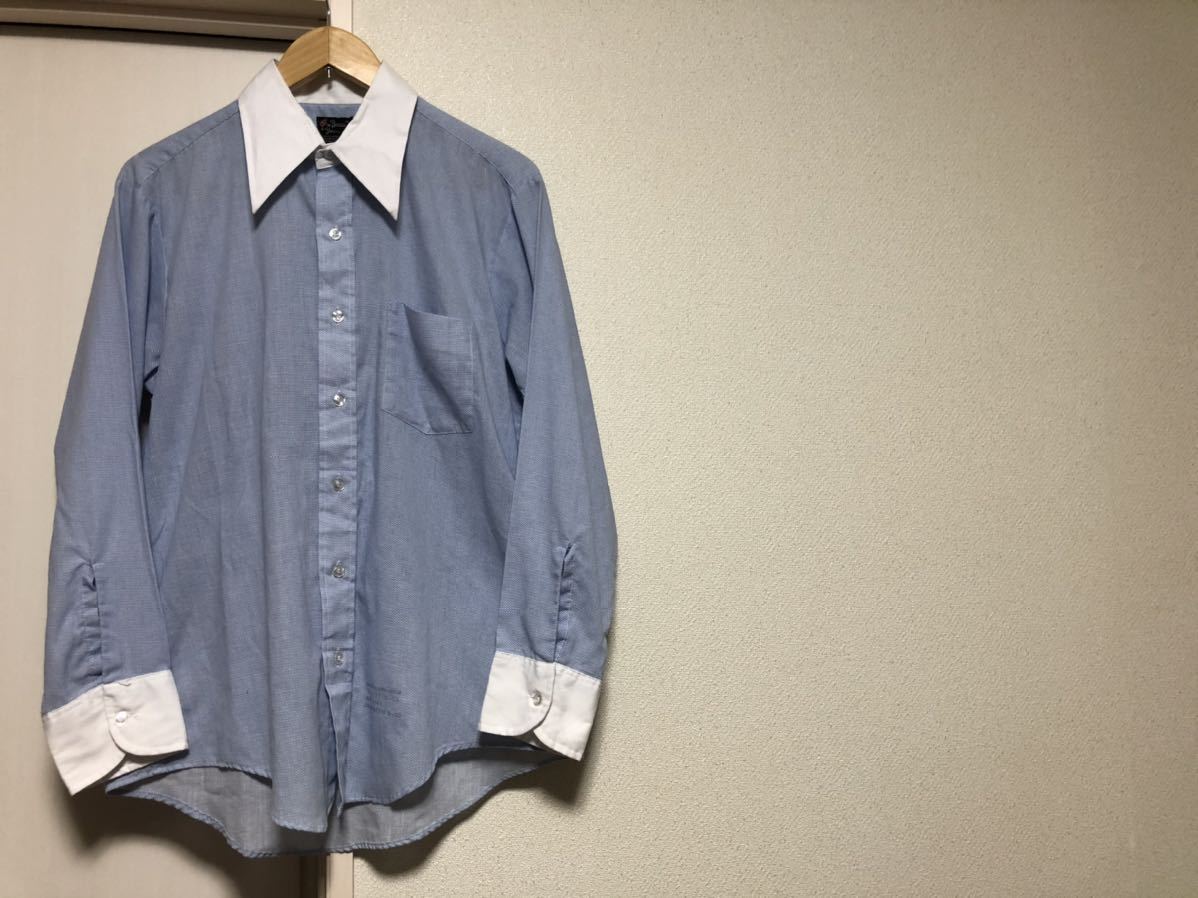 【送料込み】80sヴィンテージ!MADE IN USAアメリカ製ドレスシャツsize16x33拍卖