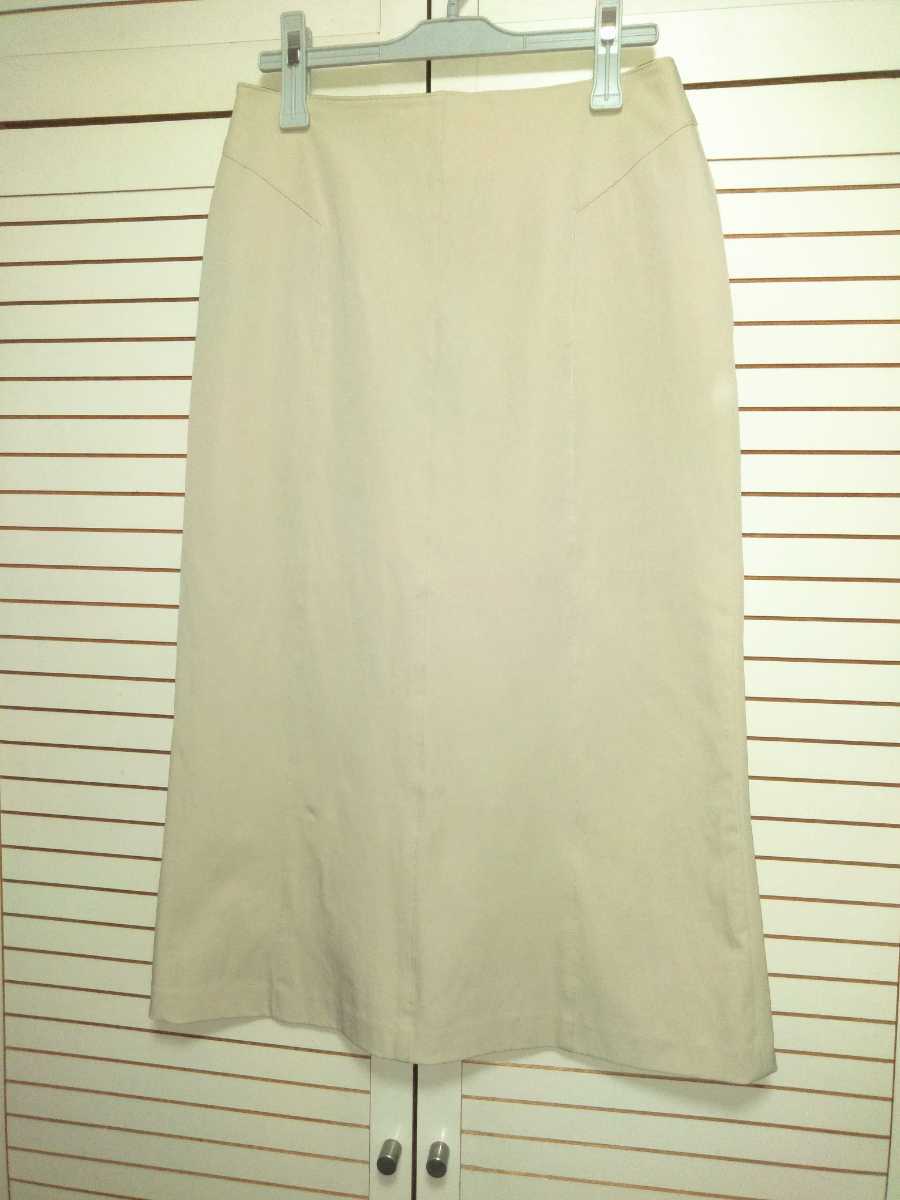 ロングスカート ベージュ シンプル M~L 伸縮性有 楽チン ナチュラル カジュアル サラサラ 春夏 拍卖