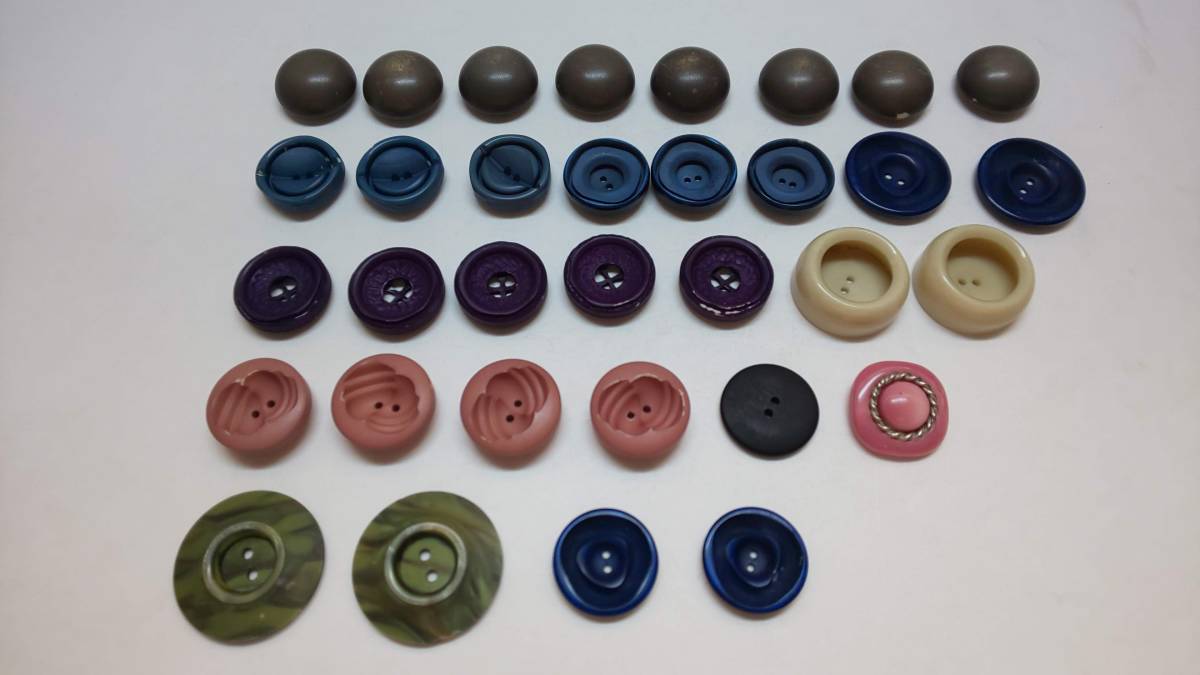 「手芸ボタン/不揃い・半端物・色落ち・傷有~ジャンク品まとめ現品処分/33個」未使用品【送料無料】「おかあさんのお針箱」002000300拍卖