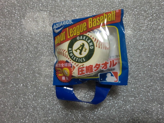 MLB オークランド アスレチックス 圧縮タオル 未開封品拍卖