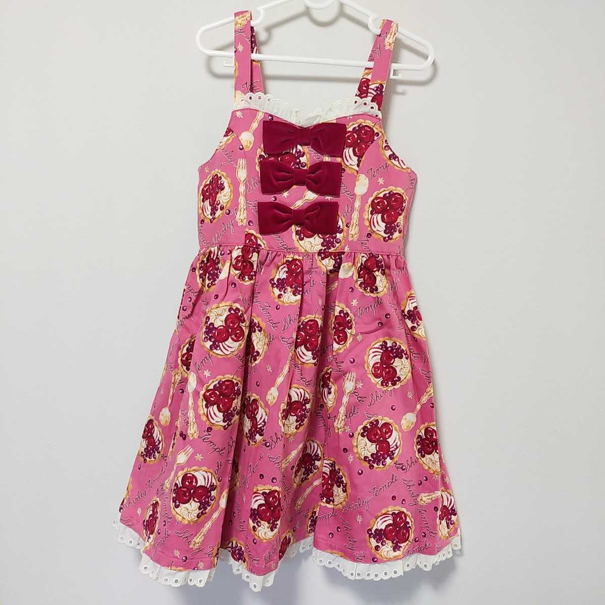 【新品】シャーリーテンプル フルーツタルト プリント ジャンパースカート 130拍卖