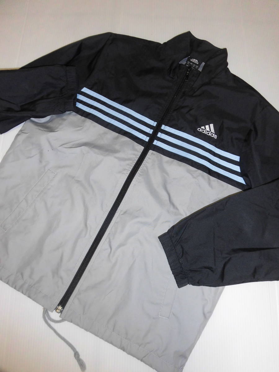 140♪アディダス♪ロゴ刺繍 ナイロンジャンパー☆拍卖