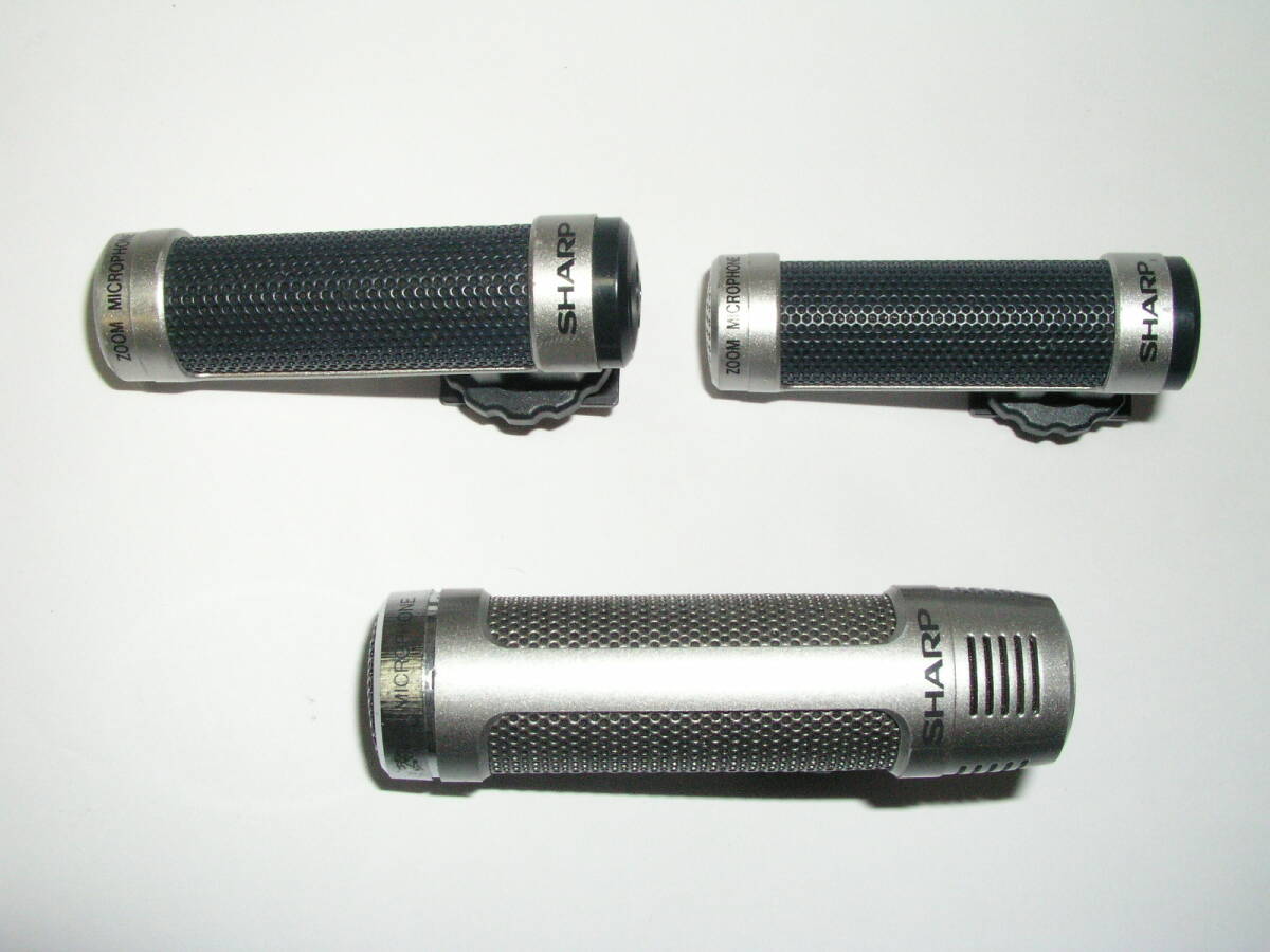 9243★ SHARP ZOOM MICROPHONE、シャープ ビデオカメラ用ズームマイクロフォン、3本で ★拍卖