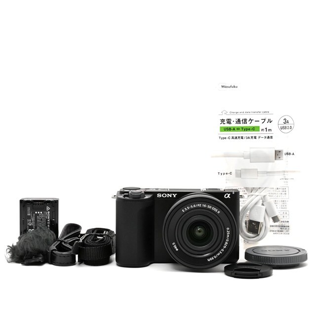 <美品> SONY(ソニー) Vlog用カメラ ZV-E10M2 パワーズームレンズキット(同梱レンズ:SELP16502) ブラック拍卖