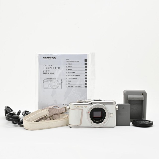 <良品>オリンパス OLYMPUS PEN E-PL10 ボディ ホワイト拍卖