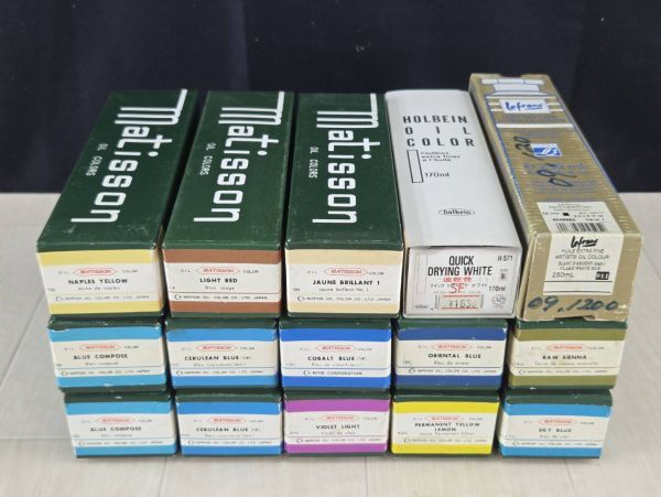 matisson マチソン OIL COLOR まとめて / 油 絵具 油彩 美術・15点まとめて・長期保管品・現状渡拍卖
