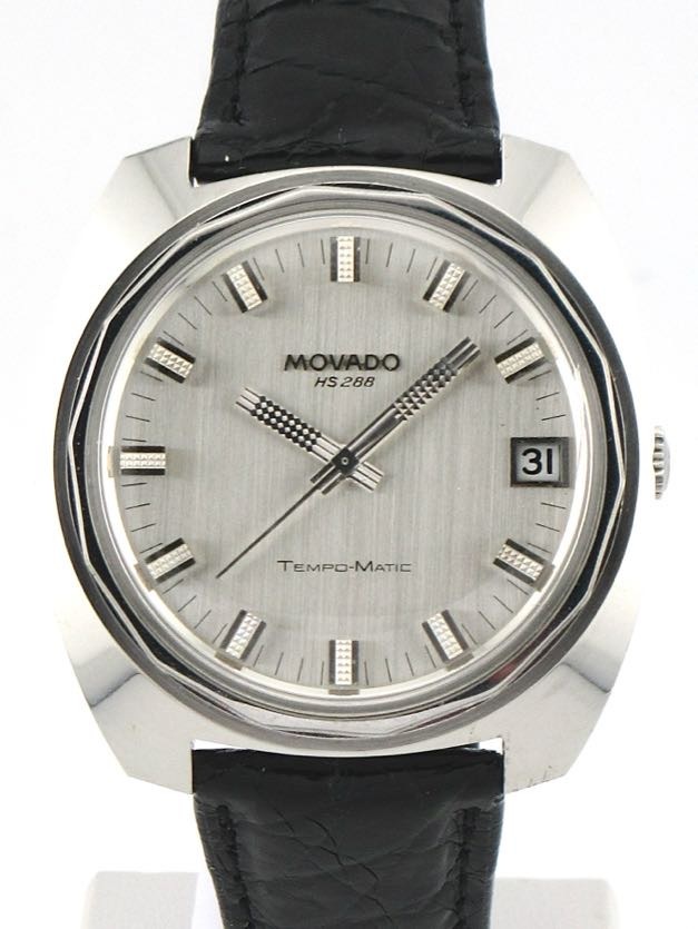 【OH済】MOVADO モバード 000M110 HS288 テンポマチック デイト ゼニスムーブメント Cal.2562PC 自動巻き 時計拍卖