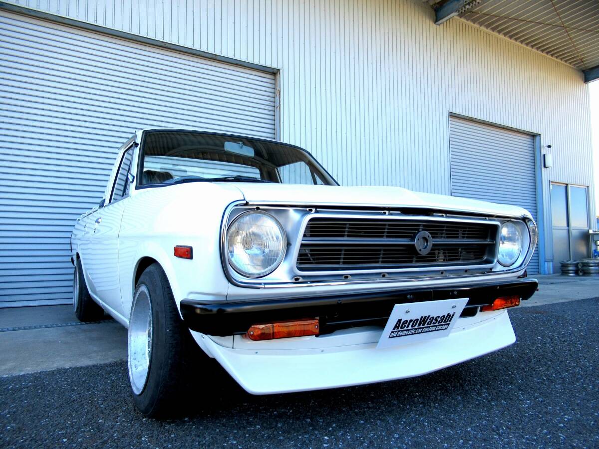 【GB122/B122】フロントスポイラー/ニッサン サニートラックNISSAN SUNNY TRUCKサニトラリップチンスポFRP製ゲルコート仕上未塗装AeroWsabi拍卖