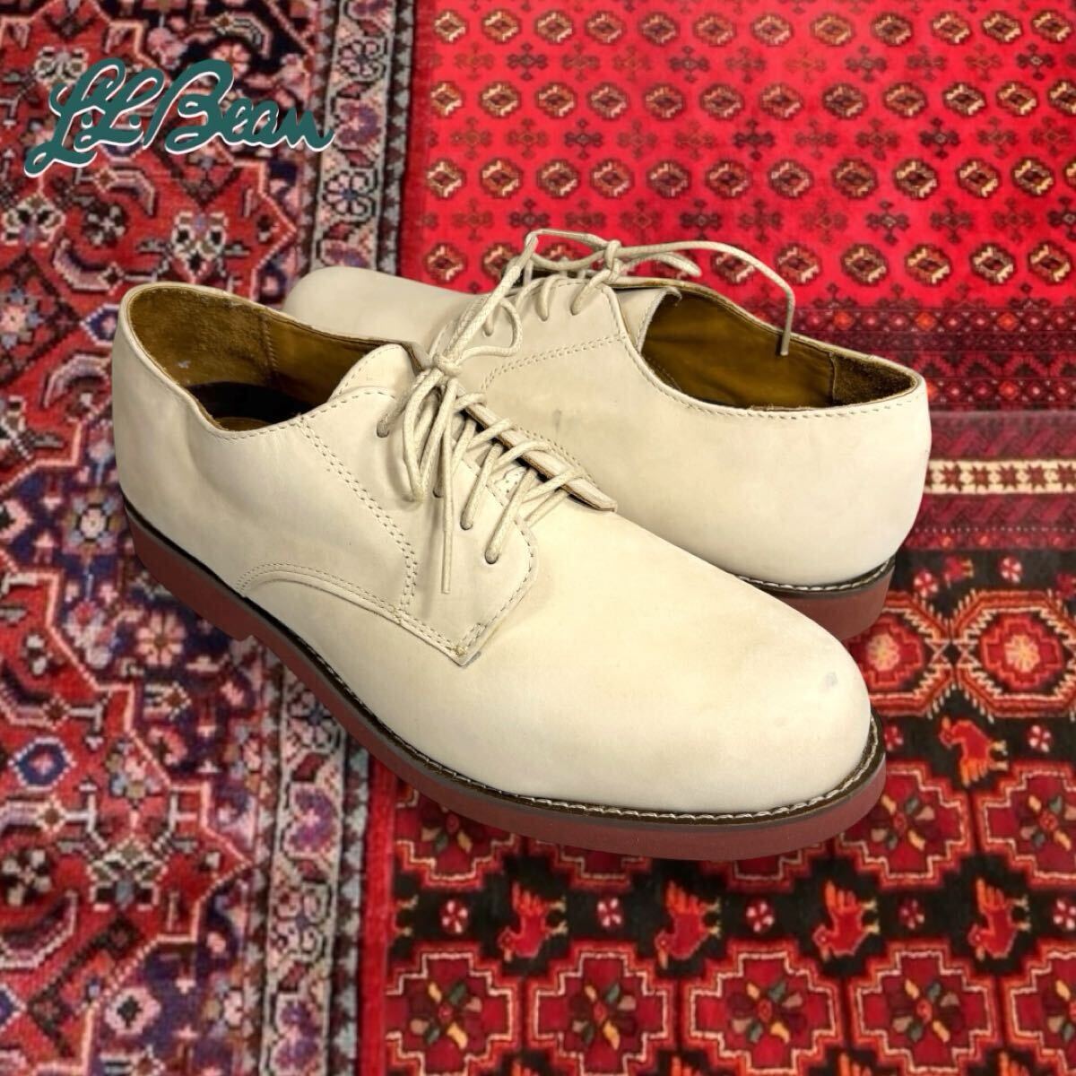 90s 00s L.L.BEAN WHITE BUCKS エルエルビーン ホワイトバックス プレーントゥ Walk-Over USA ビンテージ拍卖