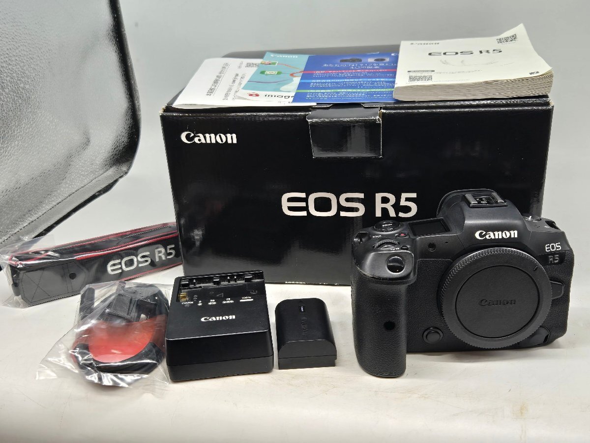Θ人気品【Canon キヤノン EOS R5 ボディ ミラーレス一眼カメラ レンズ交換式カメラ デジカメ 本体 元箱付き 中古】HM2563拍卖