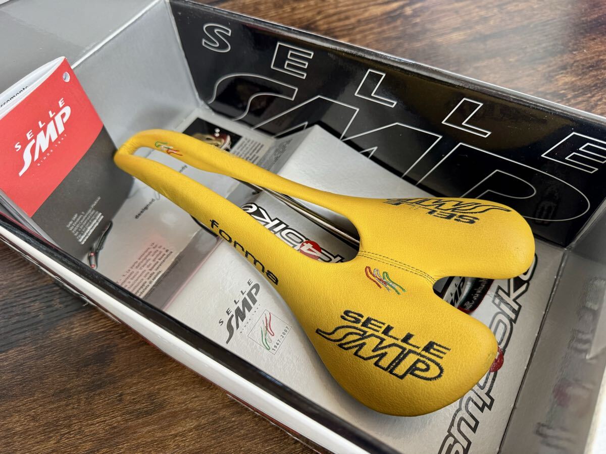 SELLE SMP FORMA GIALLA SADDLE YELLOW 【イタリア製】 セラSMP フォルマ サドル イエロー 黄色 ロードバイク 自転車拍卖