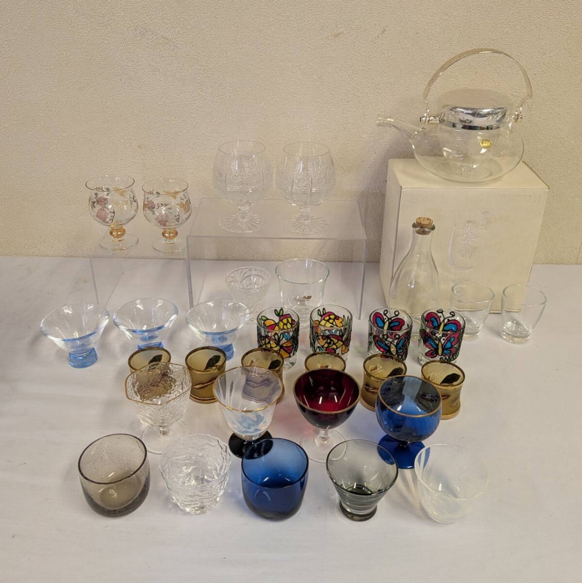 酒器 ガラス 冷酒グラス カップ まとめ セット 佐々木クリスタル ボヘミアグラス Bohemia 地炉利 HARIO ハリオ ぐい呑 CZECHOSLOVAKIA 食器拍卖