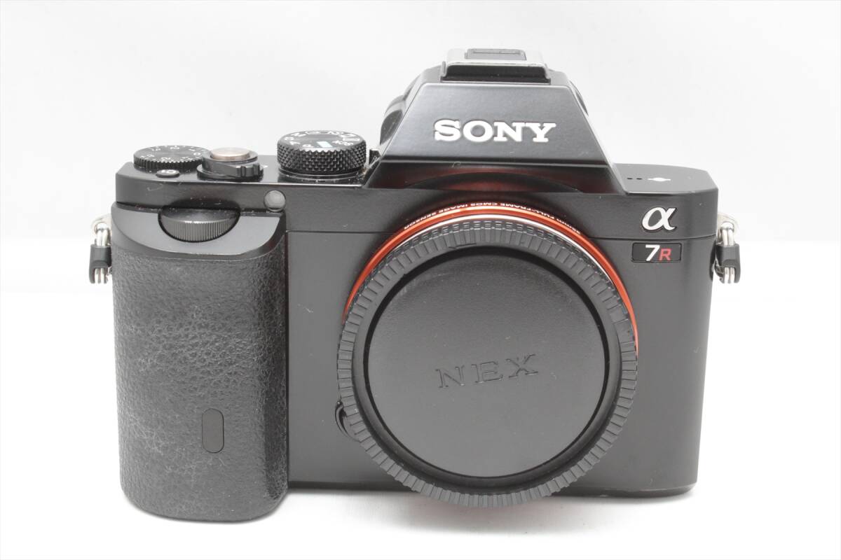 シャッター少!SONY ILCE-7R α7R ソニー フルサイズ ミラーレスカメラ ボディ 動作確認済み 送料拍卖