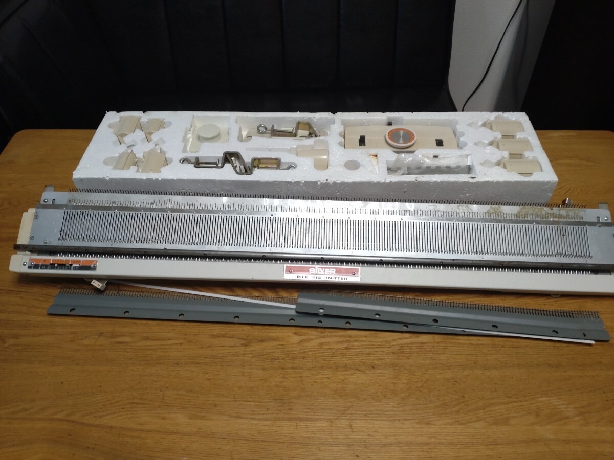 SILVER REED シルバー パイルリブニッター 編み機 ゴム編み機 現状品シルバー編機拍卖