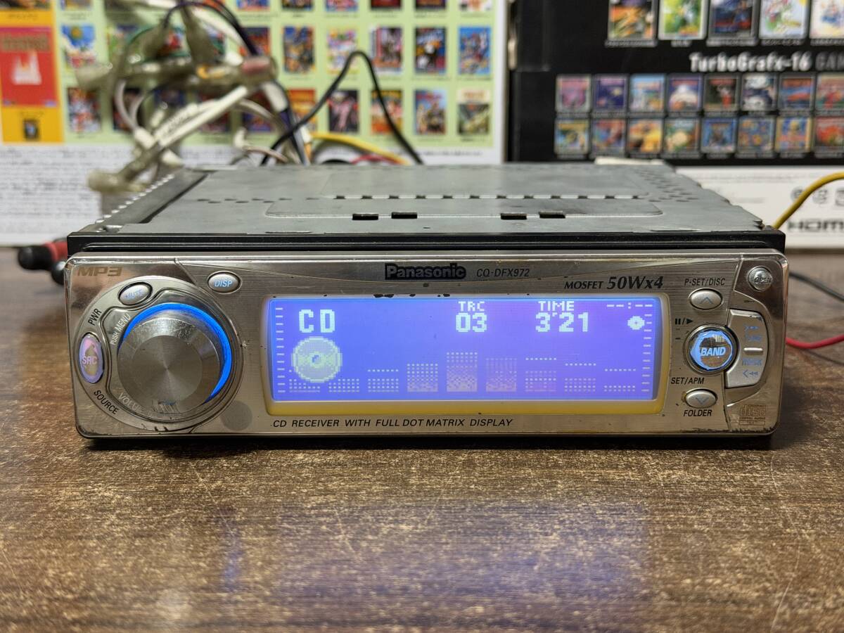 希少動作品□パナソニック製1DIN CDデッキ CQ-DFX972D 動作確認済拍卖
