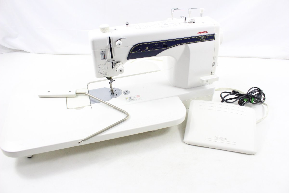 【ト静】★ JANOME 767型 COSTURA 800DB ミシン ジャノメ フットペダル付 ハンドクラフト 手工芸 通電OK 針上下 中古現状販売 GD079GCG09拍卖