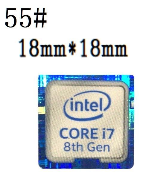 55# 八代目【CORE i7 8th】エンブレムシール ■18*18㎜■ 条件付き送料無料拍卖