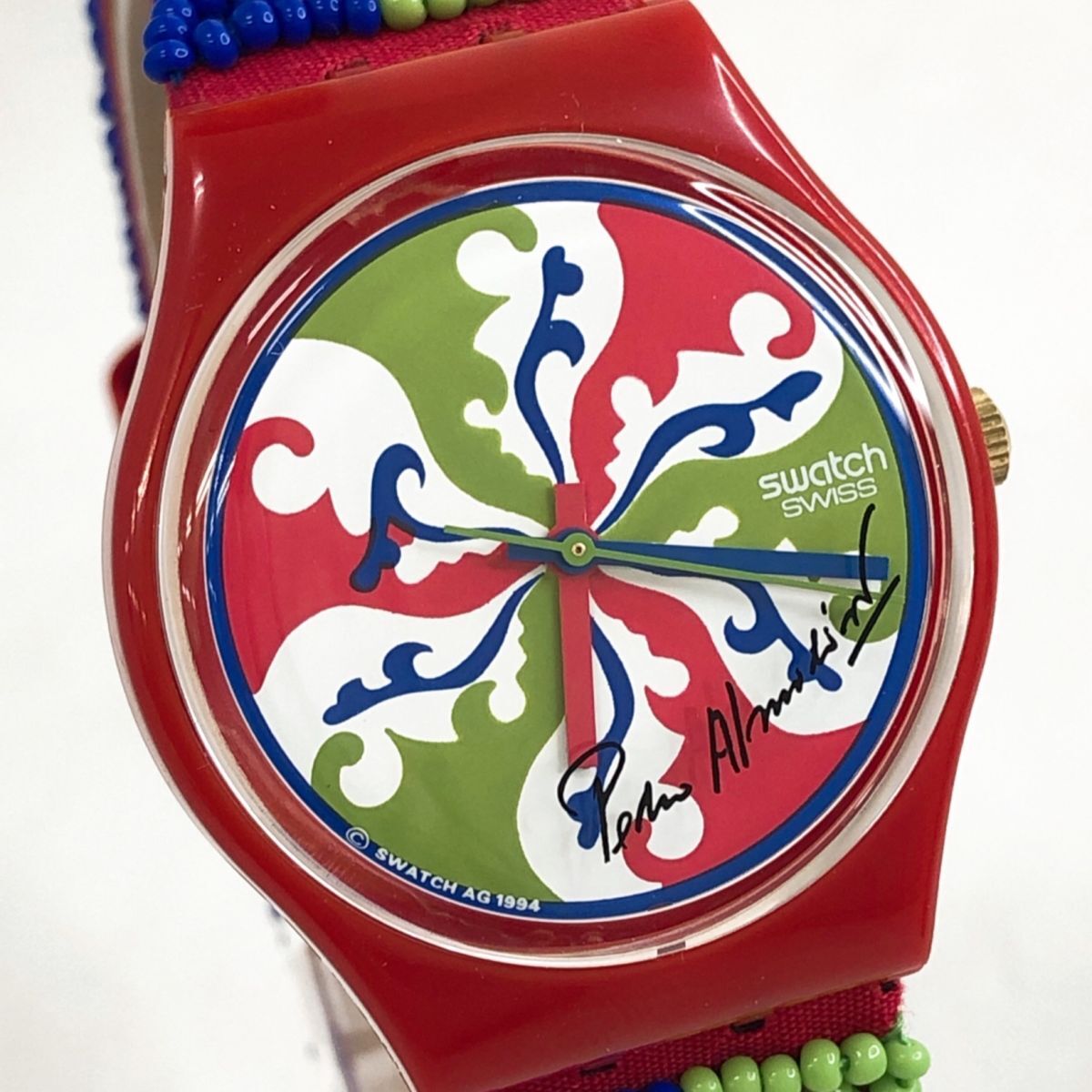 新品 36500本限定 Swatch スウォッチ 映画100周年記念 ペドロ・アルモドバル 腕時計 GZ142 クオーツ ビーズ コレクション 電池交換済拍卖