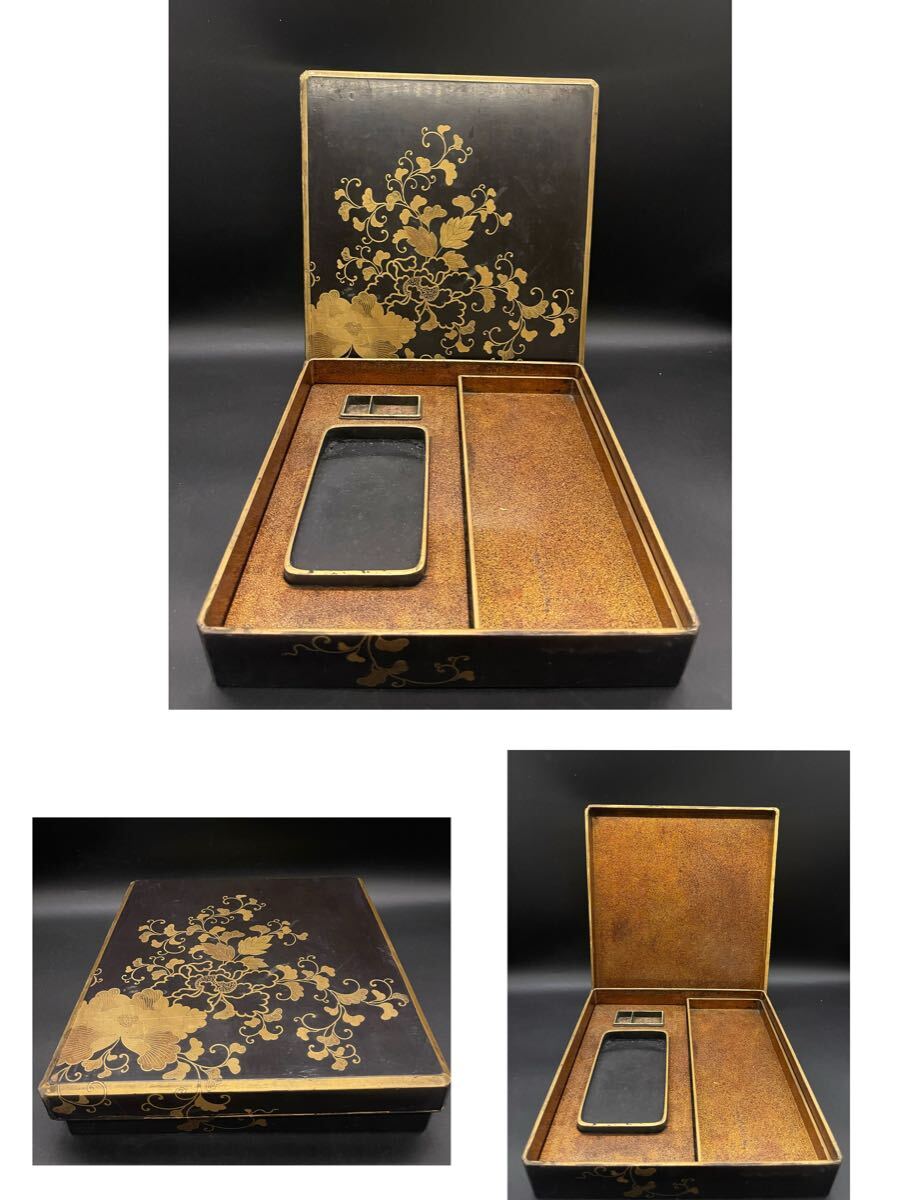 蒔絵 硯箱 梨地 書道具 漆器 東洋美術 硯 時代 拍卖